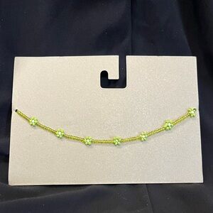 Urban Outfitters Green Floral Beaded necklace